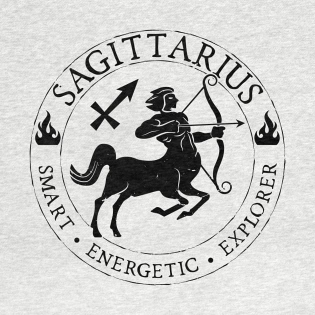 Sagittarius Zodiac Birthday Star Sign Zodiac Gift by atomguy